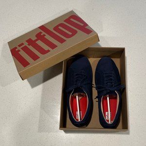 Rally Suede Sneakers in Midnight Navy by Fitflop